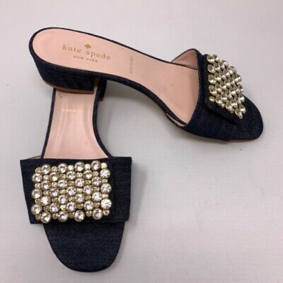 Kate Spade Mazie Indigo Heels sz 7 NWT - Picture 5 of 6